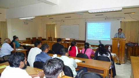 Dr Jiju P Alex, Director of Extension, KAU, Interacting with Incubates